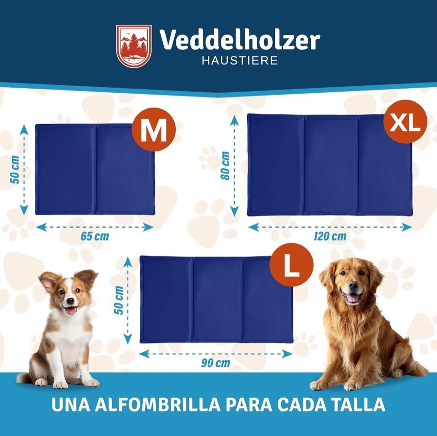Ver imagen 3 de 6: Las tres tallas de la alfombrilla Veddelholzer: M de 65 × 50 cm, L de 90 × 50 cm y XL de 120 × 80 cm