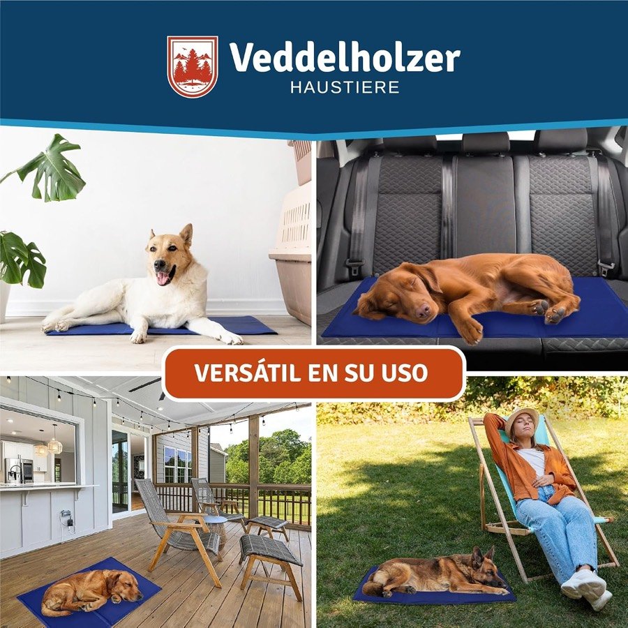 Ver imagen 4 de 6: La alfombrilla Veddelholzer en casa, en el asiento trasero de un coche, en un porche y en un jardín