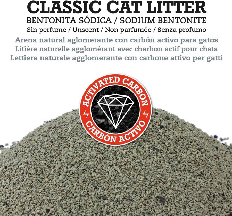 Ver imagen 4 de 6: Montón de arena gris Arquivet Classic con el sello de carbón activo