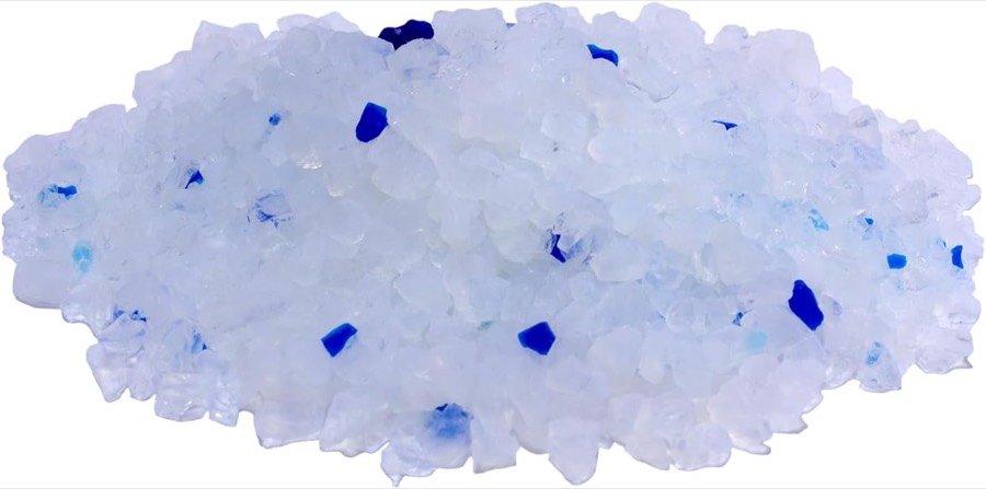 Ver imagen 2 de 6: Cristales de sílice blancos con algunos gránulos azules