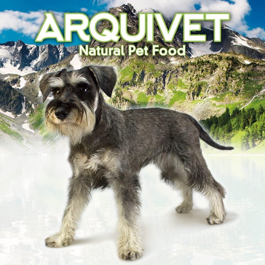 Ver imagen 3 de 6: Imagen de marca de Arquivet Natural Pet Food con un schnauzer