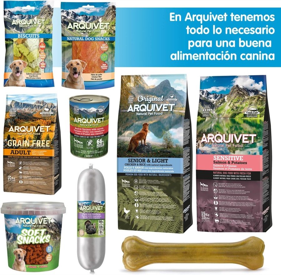 Ver imagen 4 de 6: Gama completa de alimentación canina de Arquivet, de los piensos a los snacks naturales