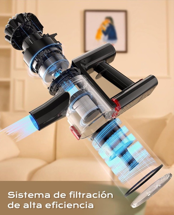 Ver imagen 5 de 6: Depósito y sistema de filtración ciclónica de la VACTechPro en sección