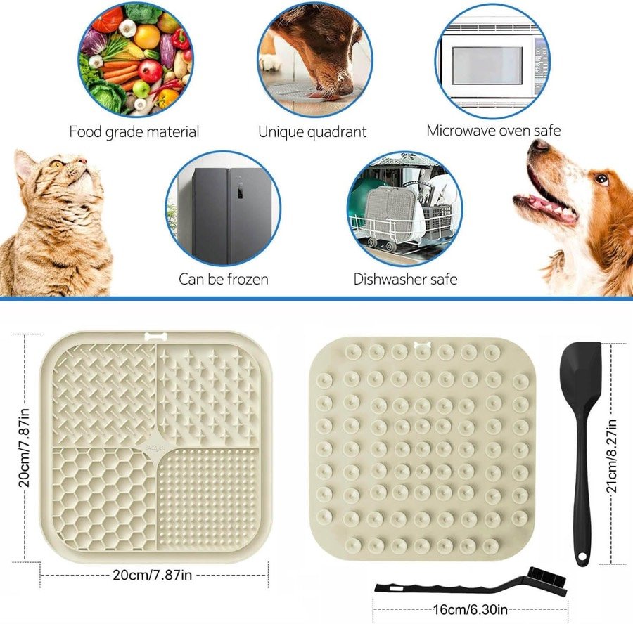Ver imagen 3 de 6: Características y medidas: 20 × 20 cm, espátula de 16 cm, apta para microondas, congelador y lavavajillas