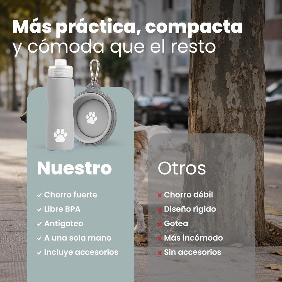 Ver imagen 3 de 6: Comparativa del kit Thulander frente a otros: chorro fuerte, libre de BPA, antigoteo, uso a una mano e incluye accesorios