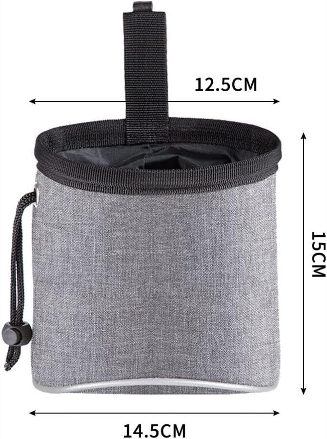 Ver imagen 3 de 6: Esquema con las medidas de la bolsa Yoosso: 14,5 cm de ancho, 15 cm de alto y 12,5 cm de boca