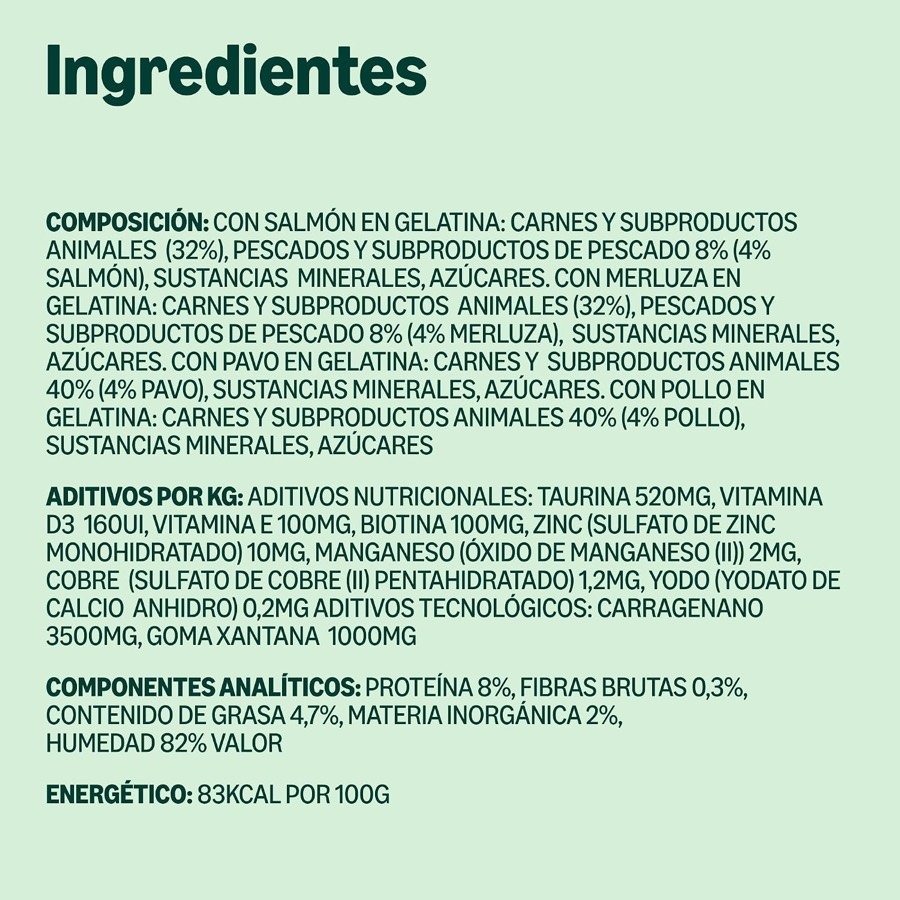 Ver imagen 6 de 6: Composición, aditivos y componentes analíticos completos de la comida húmeda de by Amazon impresos en el envase