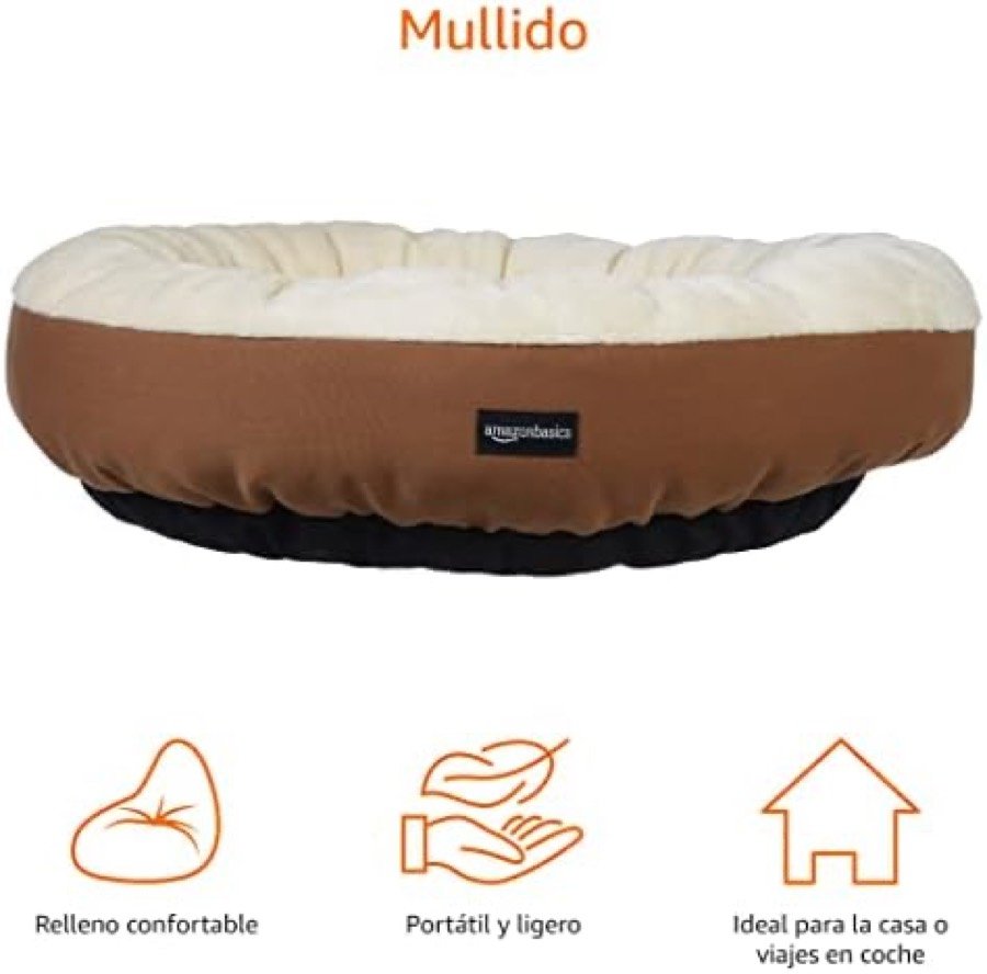 Ver imagen 5 de 6: Medidas de la cama redonda Amazon Basics: 50 por 50,8 por 15,2 centímetros