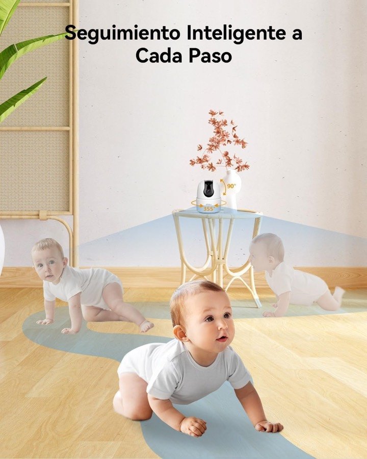 Ver imagen 3 de 6: La cámara siguiendo automáticamente el movimiento de un niño que camina por una habitación