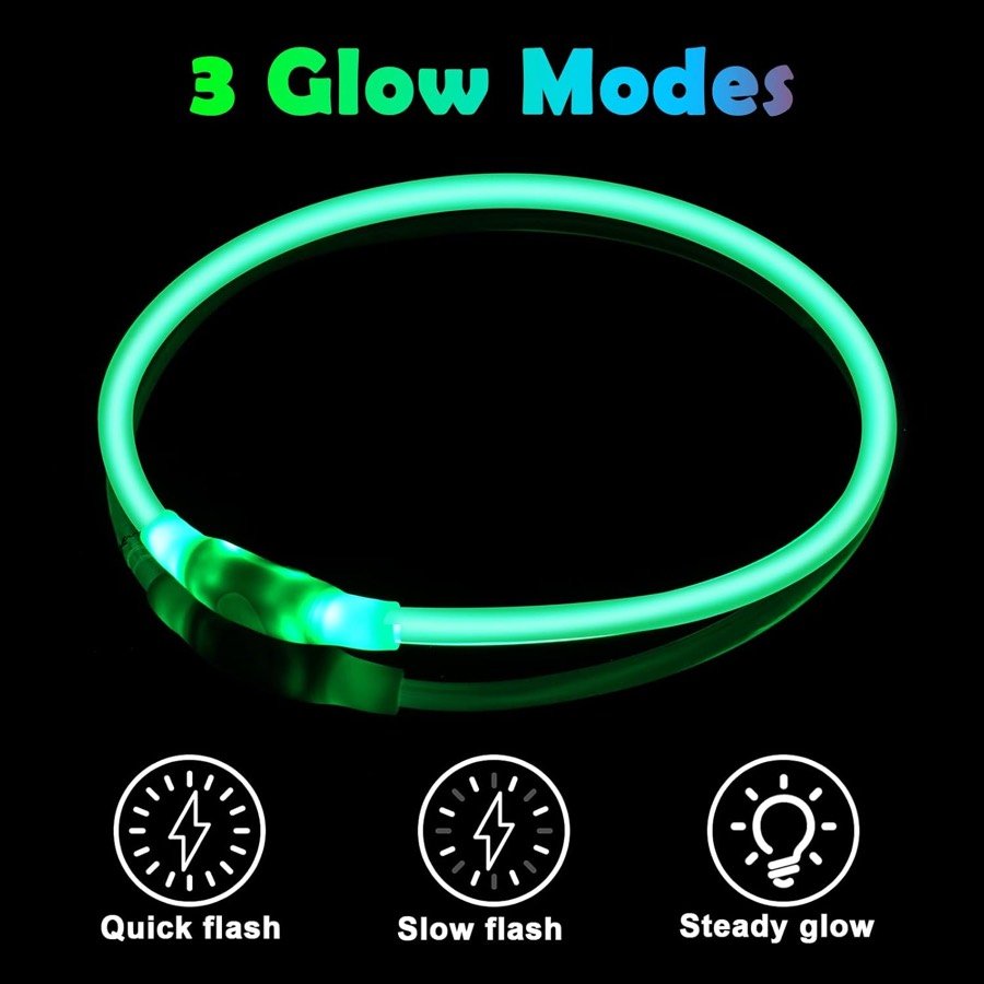 Ver imagen 5 de 6: Los tres modos de iluminación del collar: destello rápido, destello lento y luz fija