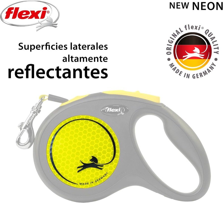 Ver imagen 3 de 6: La carcasa de la flexi Neon resaltada en gris claro para mostrar las superficies laterales altamente reflectantes