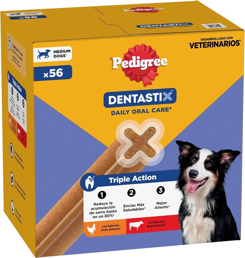 Ver imagen 2 de 6: Sticks dentales Pedigree Dentastix para perros medianos fuera del envase