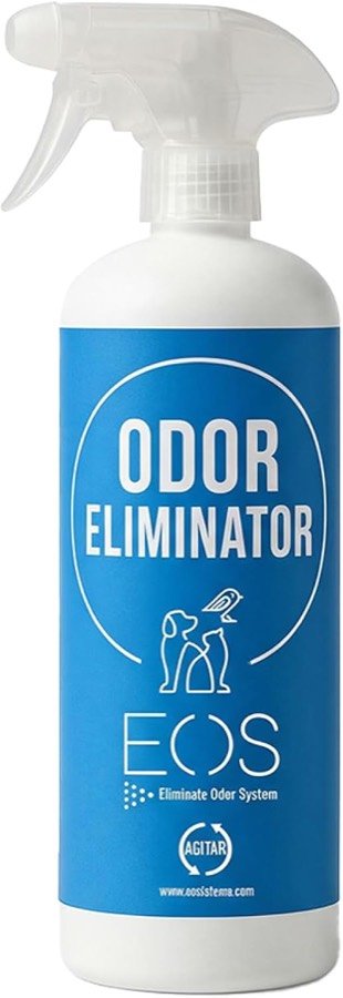 Botella de un litro de EOS Odor Eliminator con pulverizador de gatillo