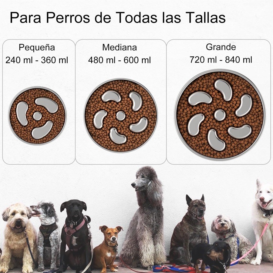 Ver imagen 3 de 6: Las tres capacidades de la gama: pequeña de 240-360 ml, mediana de 480-600 ml y grande de 720-840 ml