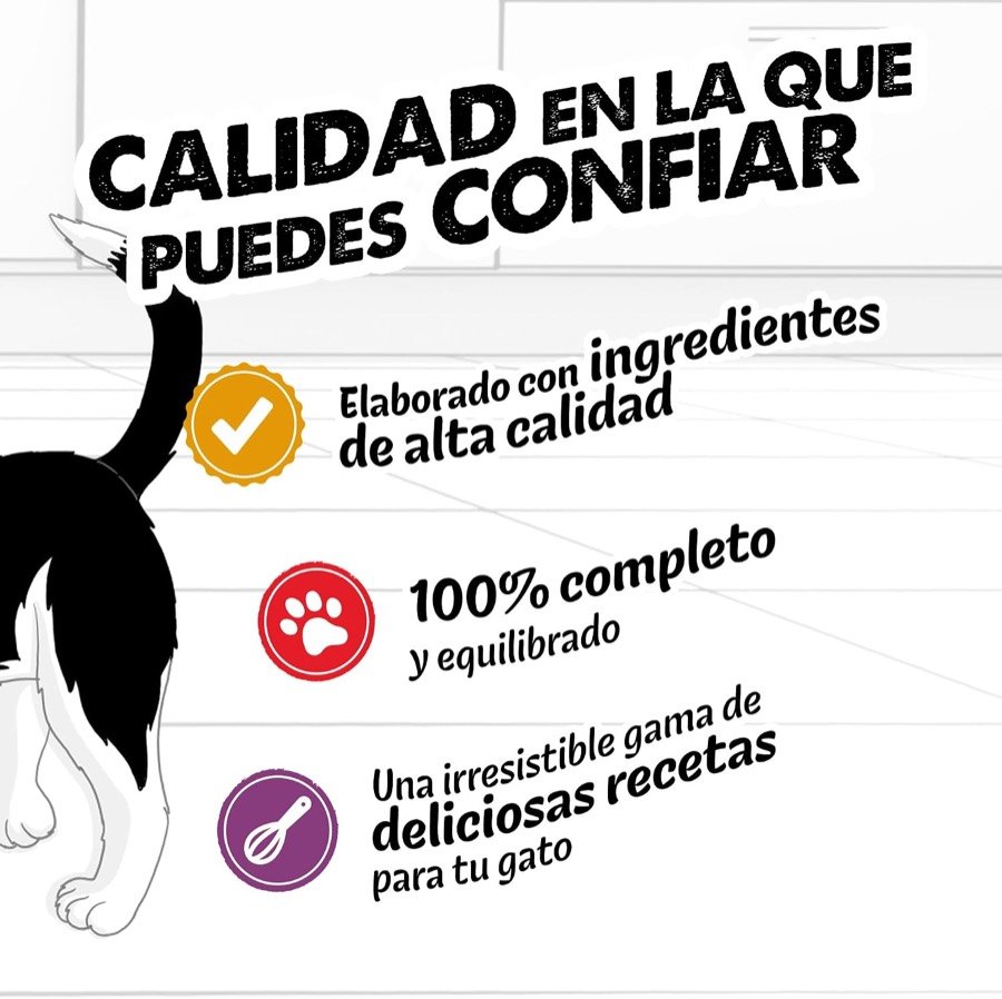 Ver imagen 4 de 6: Los tres reclamos de calidad de Felix: ingredientes de alta calidad, alimento 100 % completo y gama de recetas