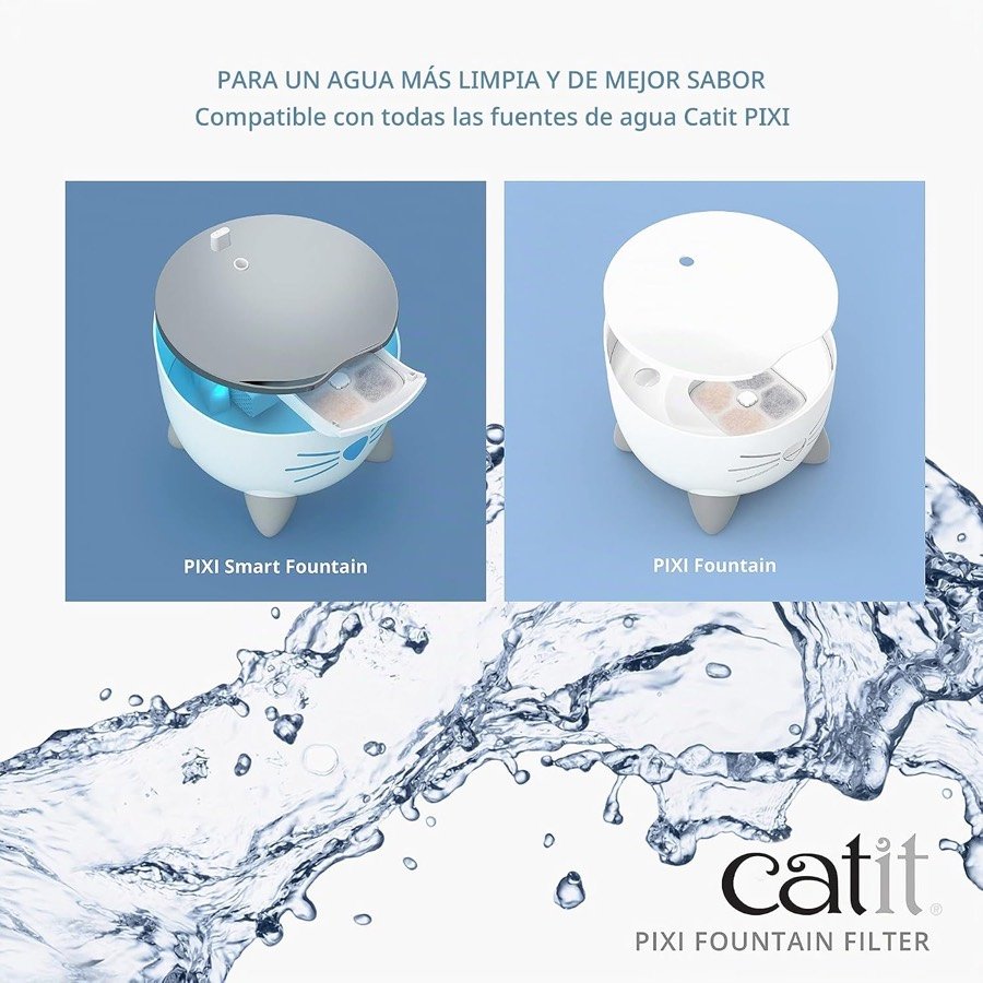 Ver imagen 2 de 5: Esquema del fabricante sobre cómo el filtro Pixi limpia el agua de la fuente
