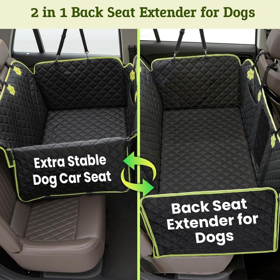 Ver imagen 2 de 6: Las dos posiciones de la funda Pecute: extensor de asiento completo para el perro o media hamaca con una plaza libre