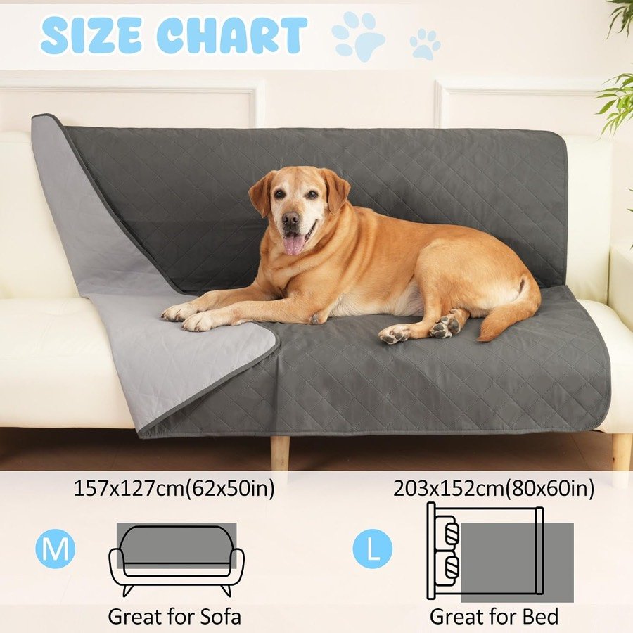 Ver imagen 2 de 6: Tabla de tallas de la HezzLuv: 157 × 127 cm para sofá y 203 × 152 cm para cama