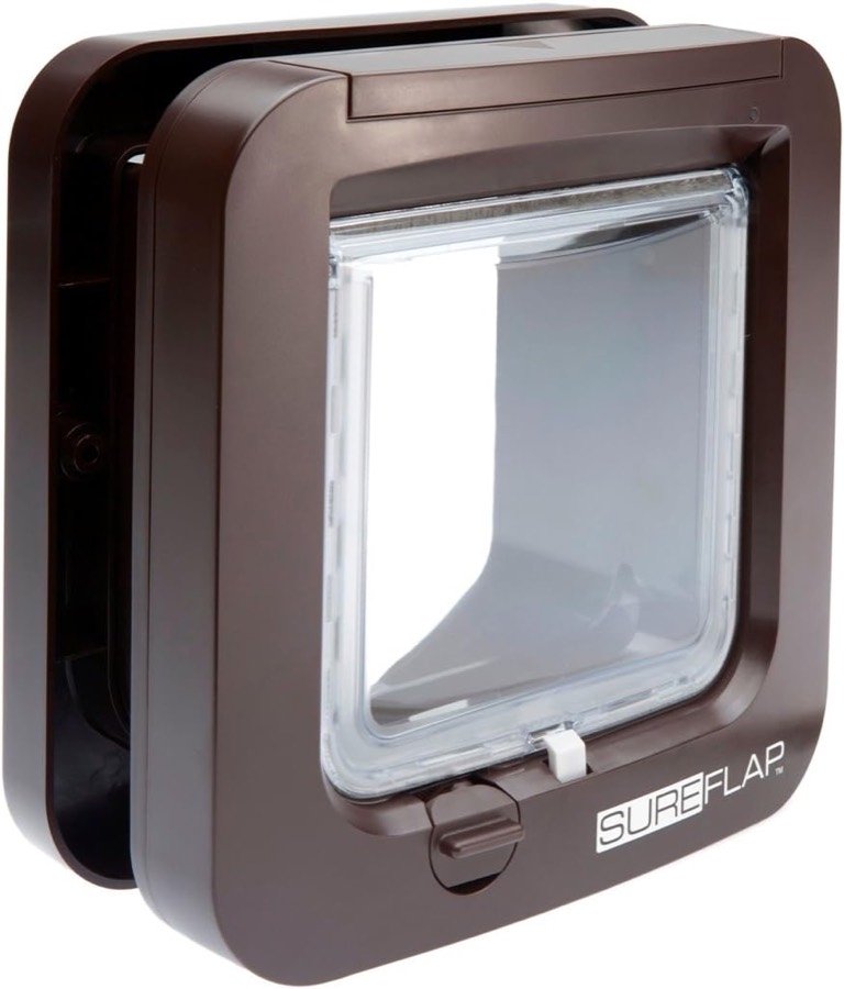 Ver imagen 6 de 6: Gatera SureFlap con microchip en su versión marrón
