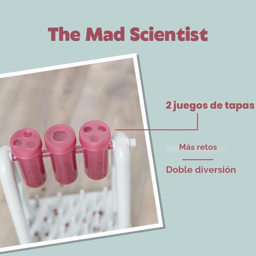 Ver imagen 4 de 6: Detalle de los tubos con los dos juegos de tapas para variar la dificultad