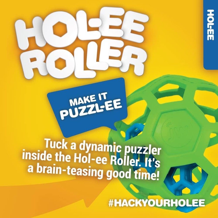 Ver imagen 3 de 6: Imagen de marca de JW: la Hol-ee Roller admite meter otro juguete dentro para convertirla en un rompecabezas