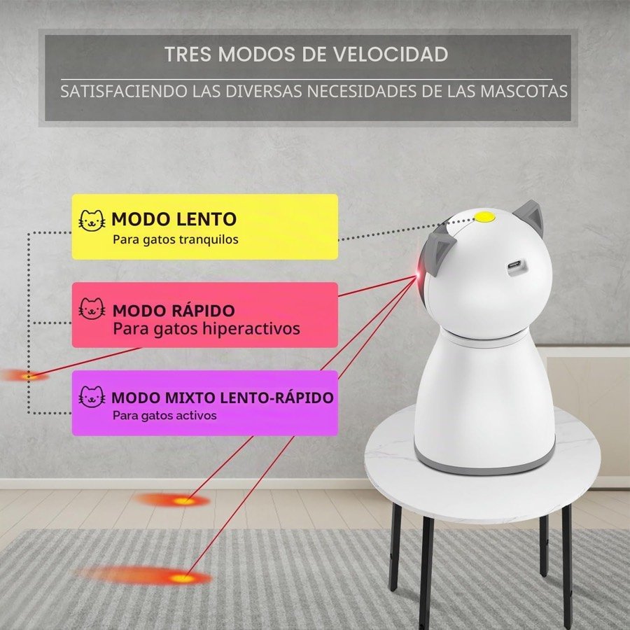 Ver imagen 5 de 6: Los tres modos de velocidad del láser: lento, rápido y mixto
