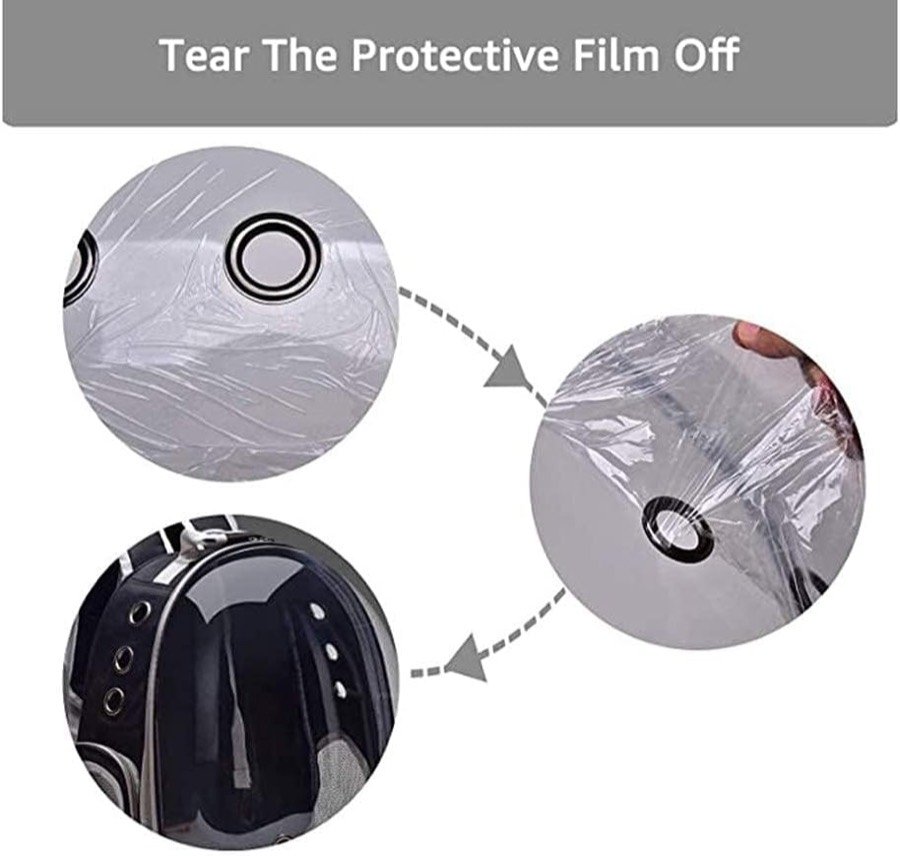 Ver imagen 5 de 6: Cómo retirar la película protectora de la cúpula transparente antes del primer uso