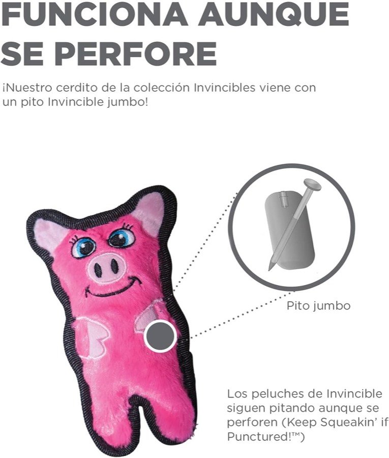 Ver imagen 3 de 6: Esquema del chirriador jumbo del cerdito, que sigue sonando aunque se perfore