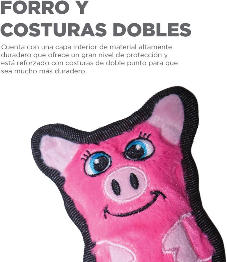 Ver imagen 4 de 6: Detalle del cerdito con el forro interior y las costuras dobles del ribete