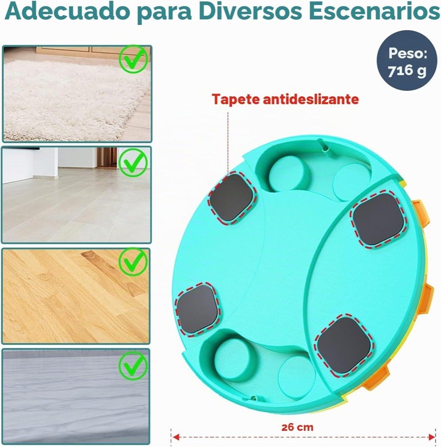 Ver imagen 6 de 6: Base del Dufuso con cuatro tacos antideslizantes, 26 cm de diámetro y 716 g de peso