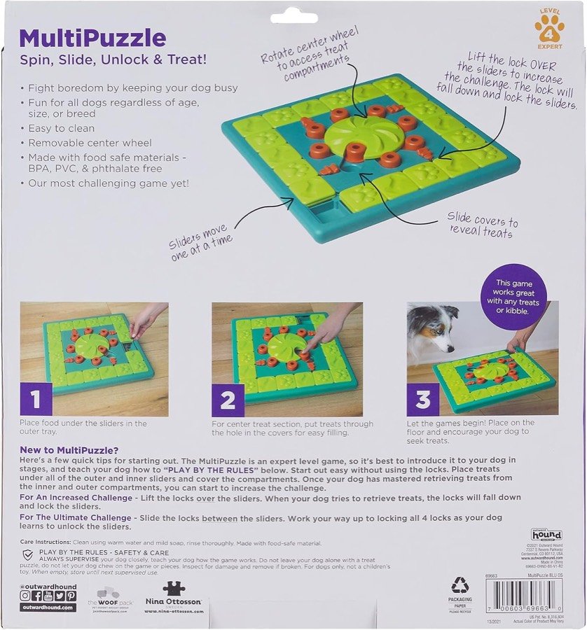 Ver imagen 3 de 6: Parte trasera de la caja con las instrucciones de juego en tres pasos