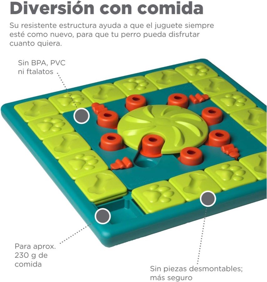 Ver imagen 5 de 6: Tablero MultiPuzzle con la indicación de que admite unos 230 g de comida y no lleva piezas desmontables