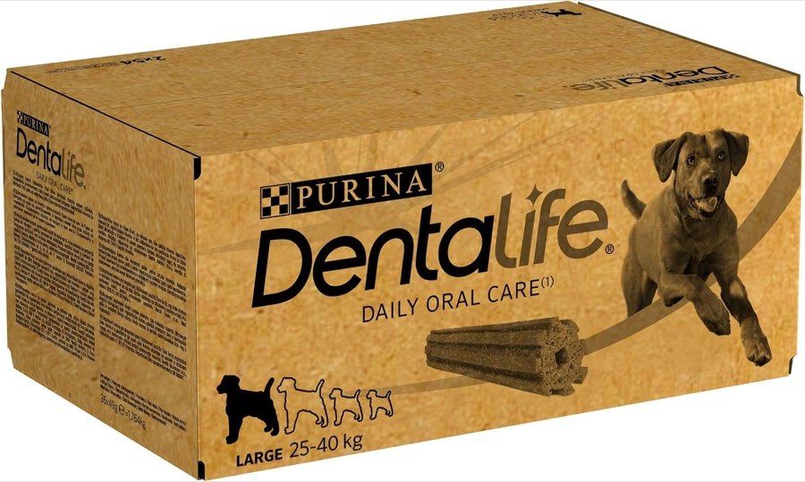 Caja de Purina Dentalife Large para perros de 25 a 40 kg