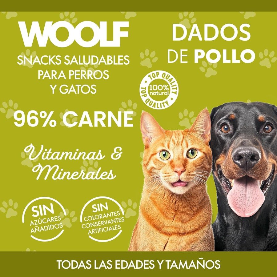 Ver imagen 3 de 6: Lámina del fabricante que destaca el 96 % de carne y la ausencia de aditivos