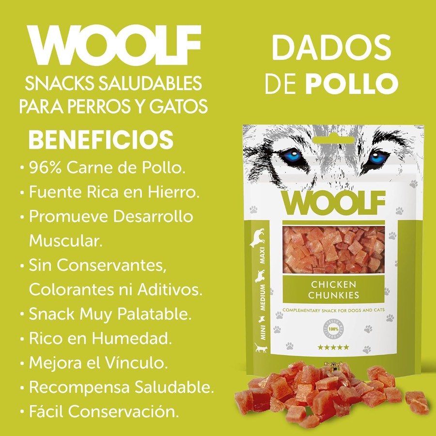 Ver imagen 4 de 6: Lista de beneficios declarados por Woolf para sus dados de pollo