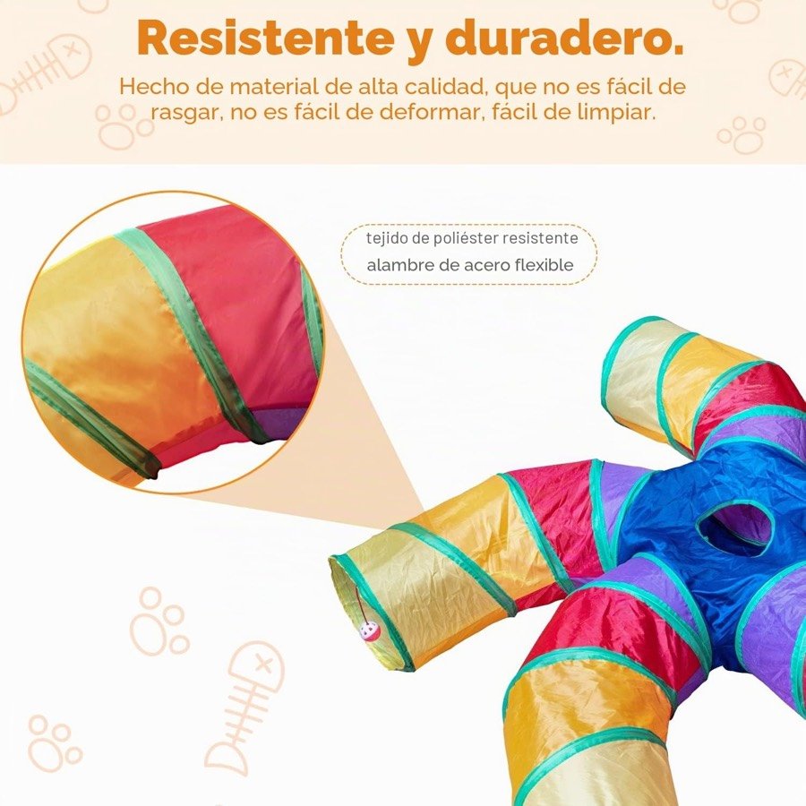 Ver imagen 2 de 6: Detalle del tejido de poliéster y del alambre de acero flexible del túnel