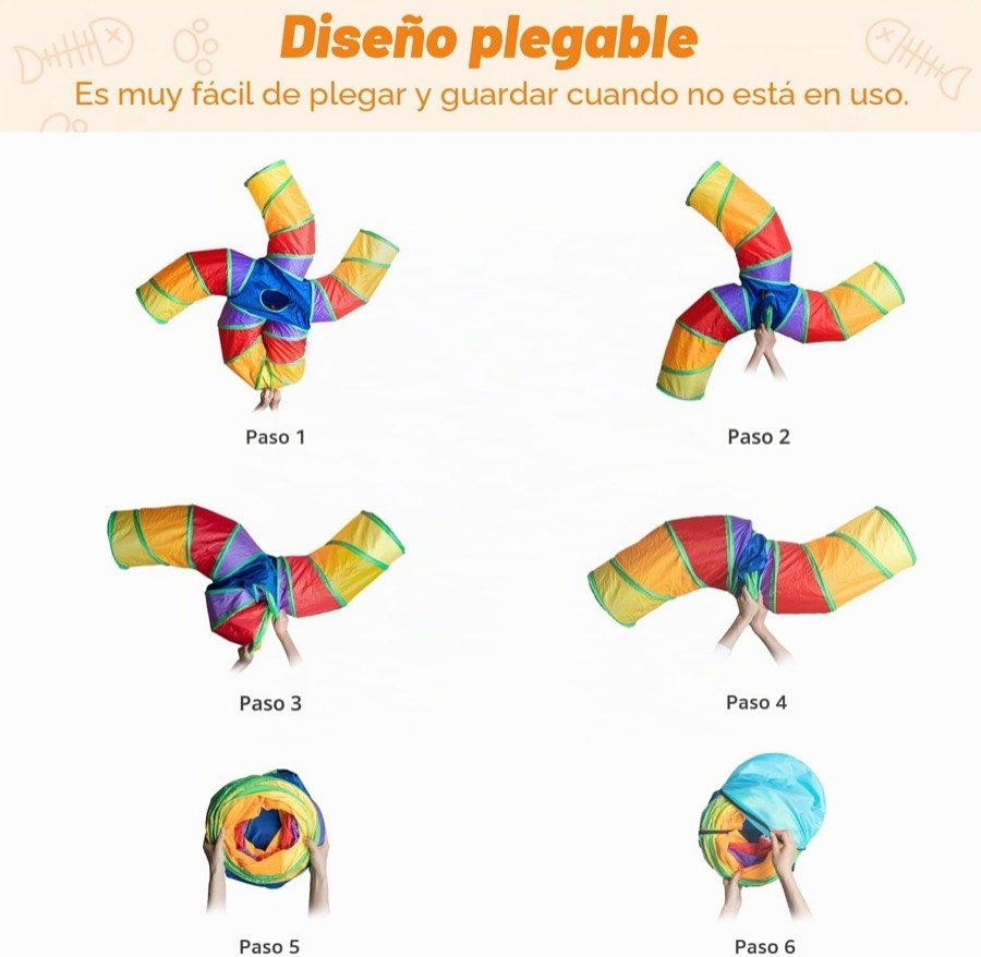 Ver imagen 5 de 6: Seis pasos para plegar el túnel hasta dejarlo en un disco