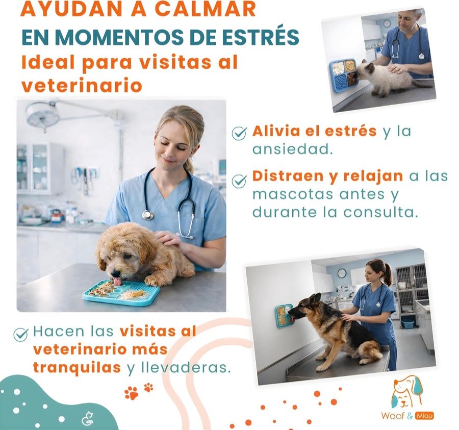 Ver imagen 3 de 6: Uso de la alfombrilla para calmar a perros y gatos durante la visita al veterinario