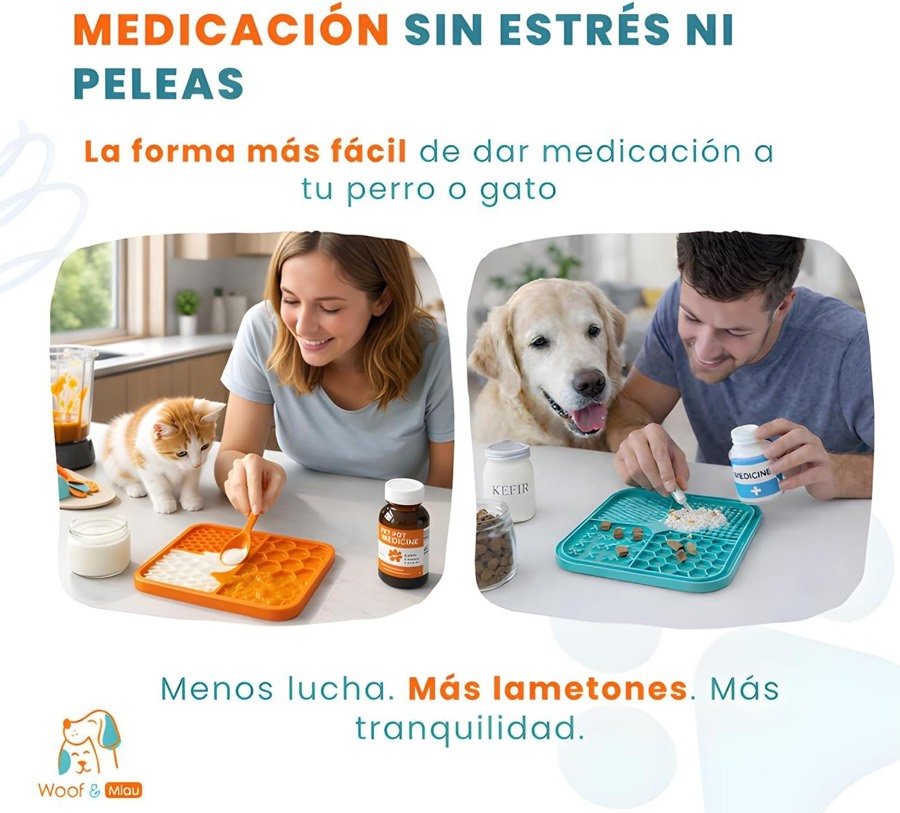 Ver imagen 4 de 6: Lámina sobre el uso de la alfombrilla para administrar medicación sin peleas