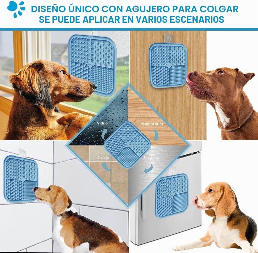 Ver imagen 4 de 6: El agujero para colgar y las superficies donde agarran las ventosas: cristal, madera, azulejo y metal