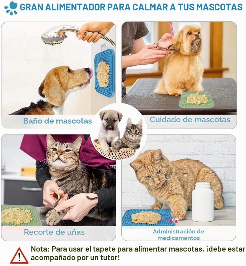 Ver imagen 5 de 6: Usos de la alfombrilla: baño, cuidado del pelo, corte de uñas y administración de medicamentos